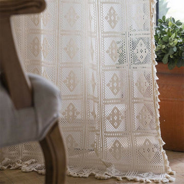 Rhombus Plaid Diamond Pattern Curtain