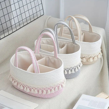 Lace Trim Baby Caddy Organizer