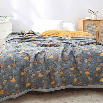 Ginkgo Leaf Throw Blanket